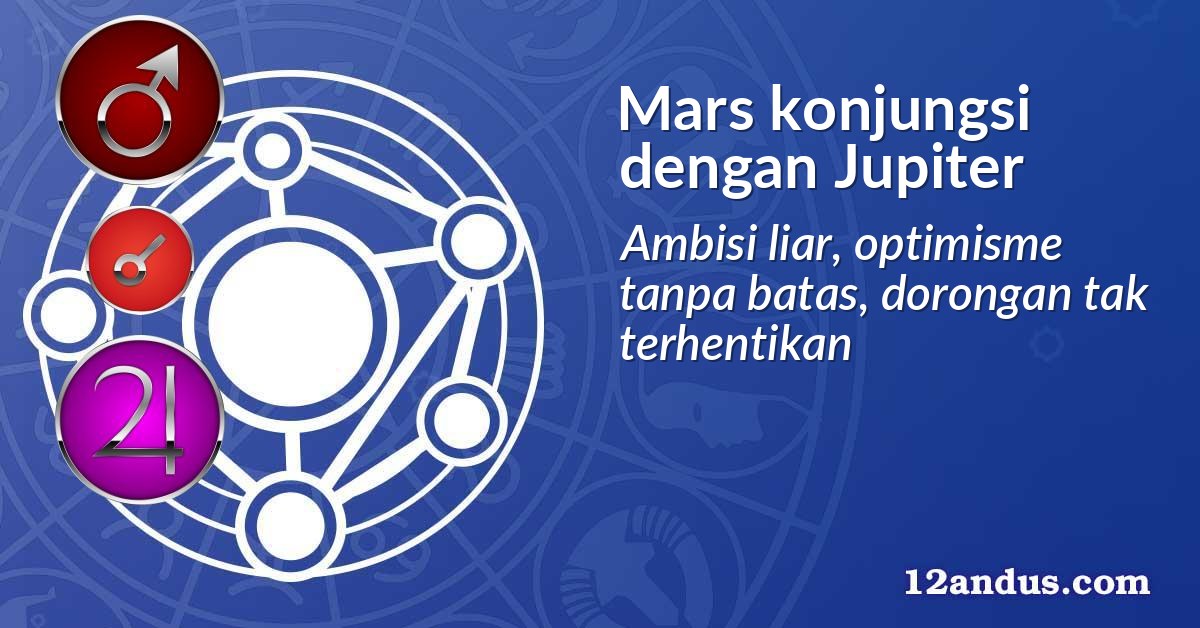 Mars konjungsi dengan Jupiter