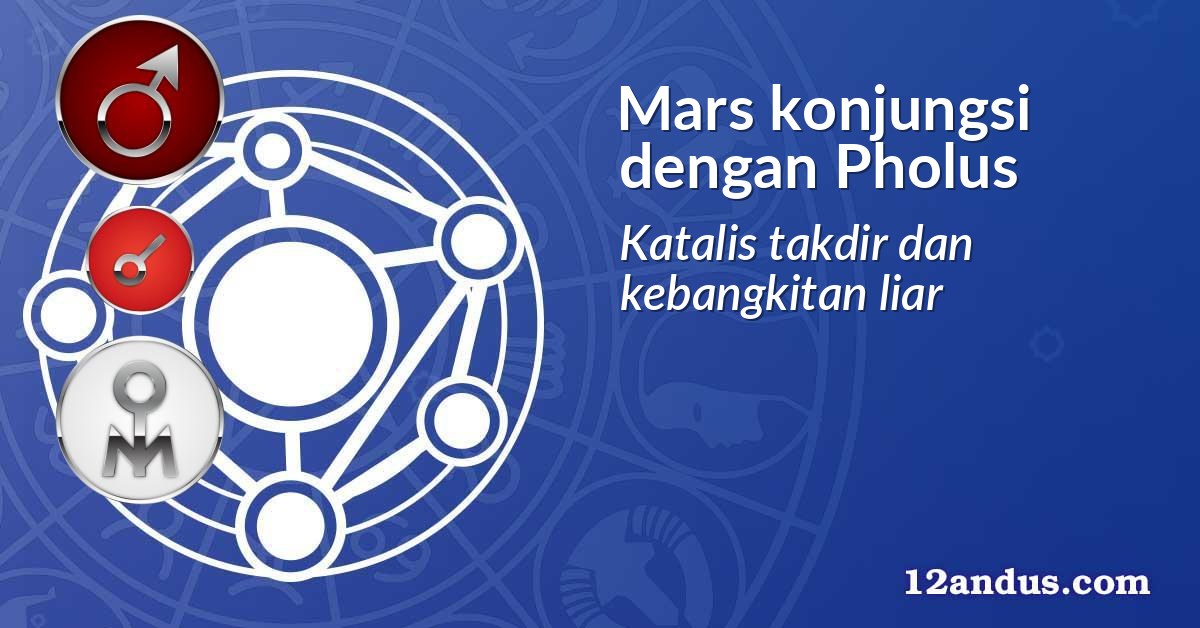 Mars konjungsi dengan Pholus