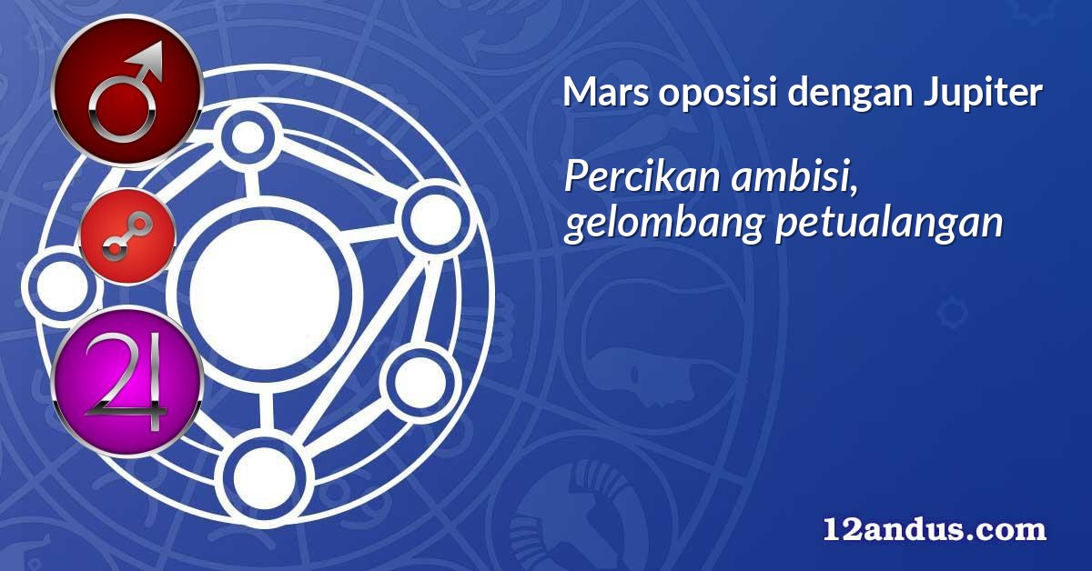 Mars oposisi dengan Jupiter