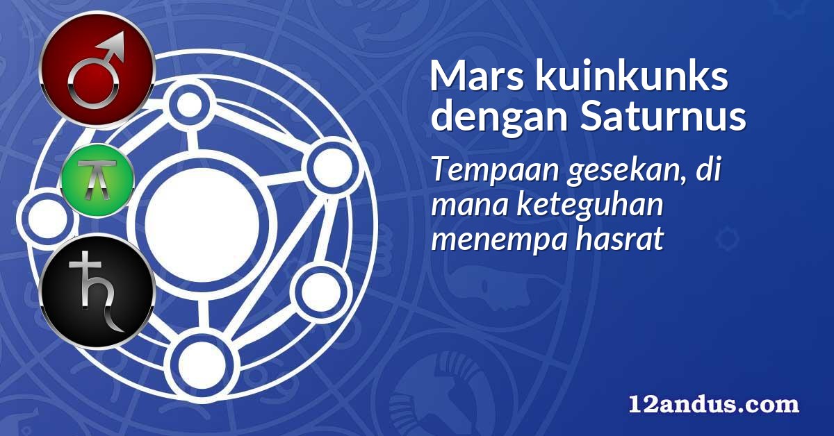 Mars kuinkunks dengan Saturnus