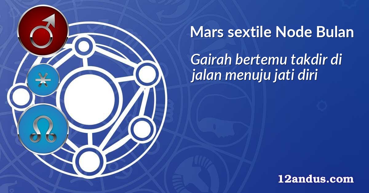 Mars sextile Node Bulan
