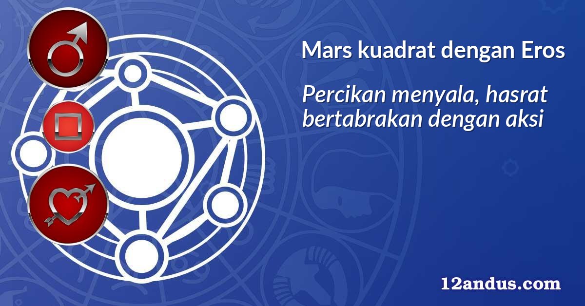 Mars kuadrat dengan Eros