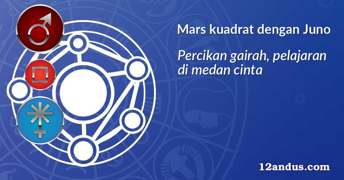 Mars kuadrat dengan Juno