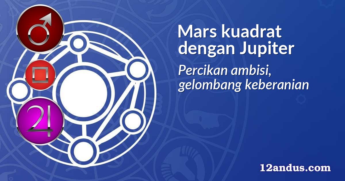 Mars kuadrat dengan Jupiter