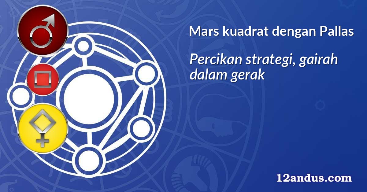 Mars kuadrat dengan Pallas