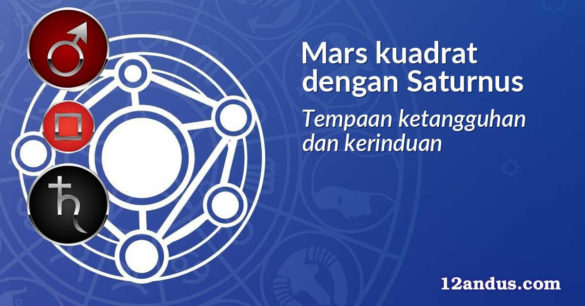 Mars kuadrat dengan Saturnus