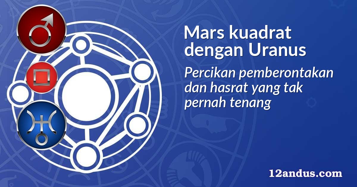 Mars kuadrat dengan Uranus