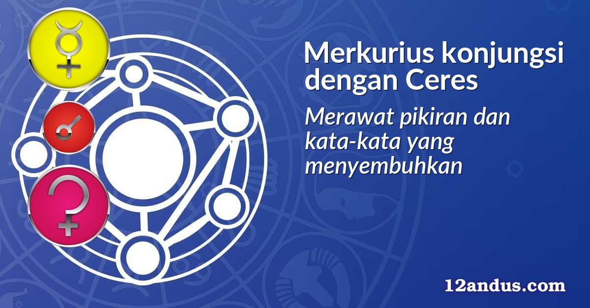 Merkurius konjungsi dengan Ceres