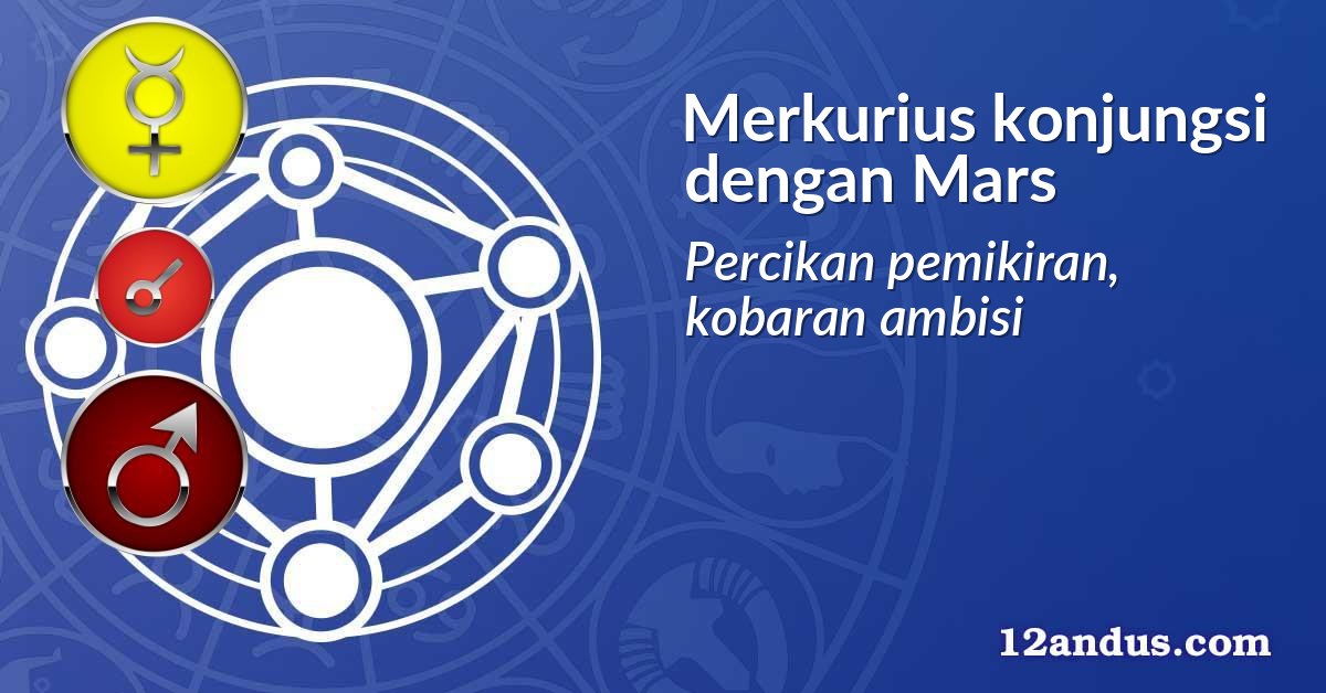 Merkurius konjungsi dengan Mars