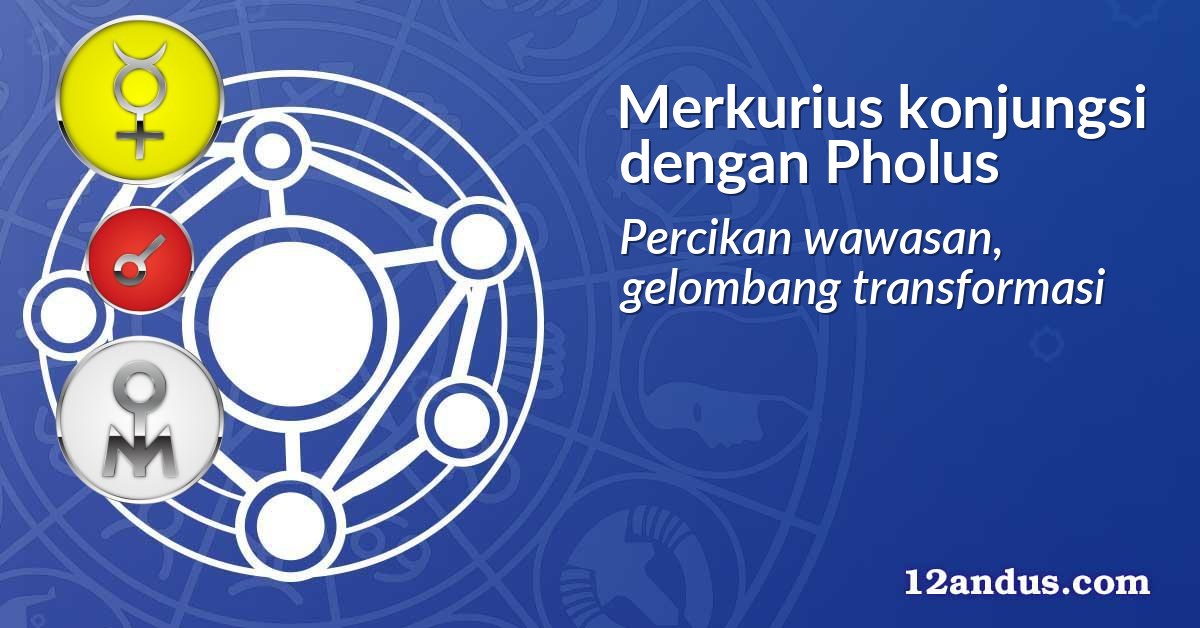 Merkurius konjungsi dengan Pholus