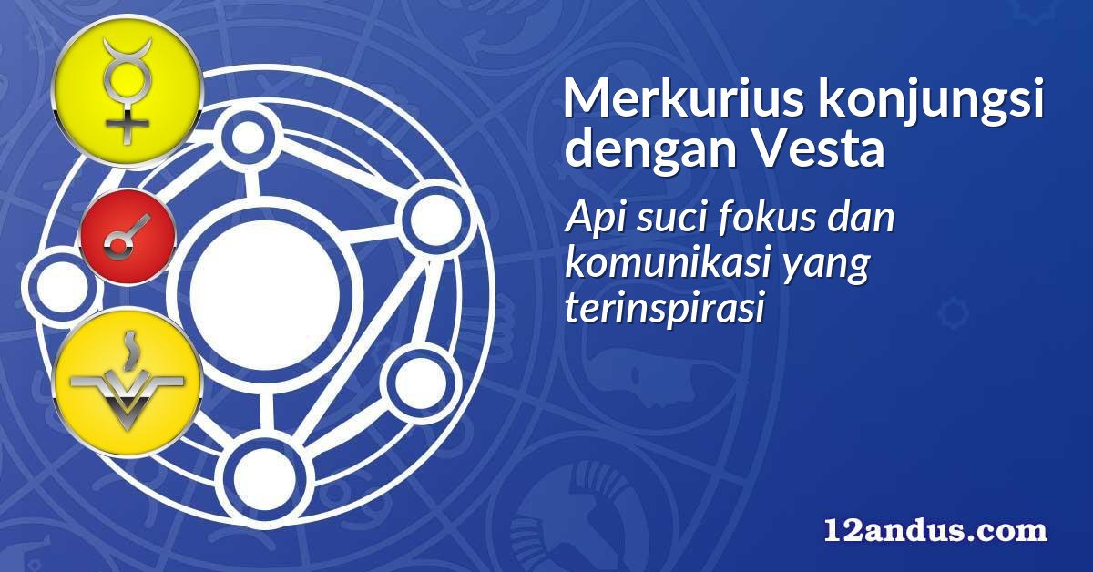 Merkurius konjungsi dengan Vesta