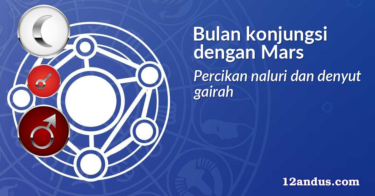 Bulan konjungsi dengan Mars