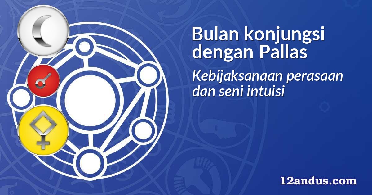 Bulan konjungsi dengan Pallas