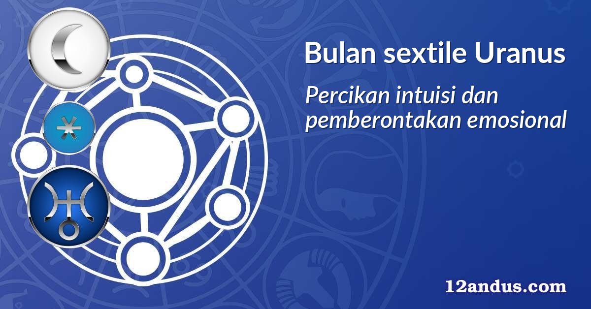 Bulan sextile Uranus