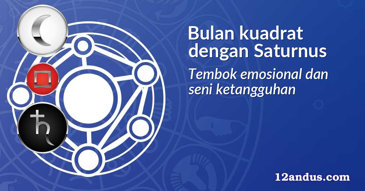 Bulan kuadrat dengan Saturnus