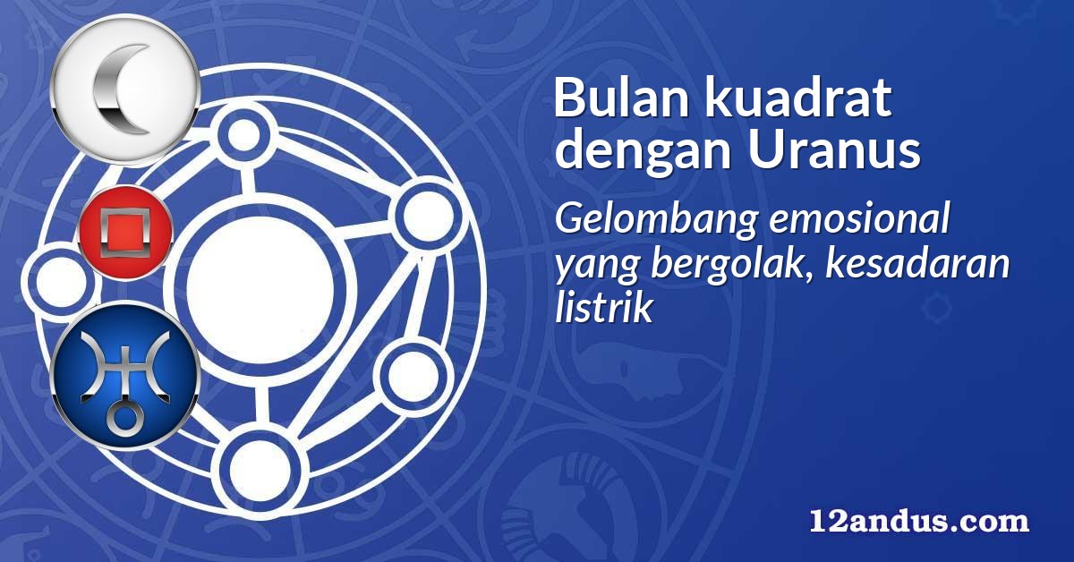 Bulan kuadrat dengan Uranus