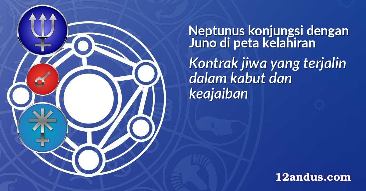 Neptunus konjungsi dengan Juno di peta kelahiran