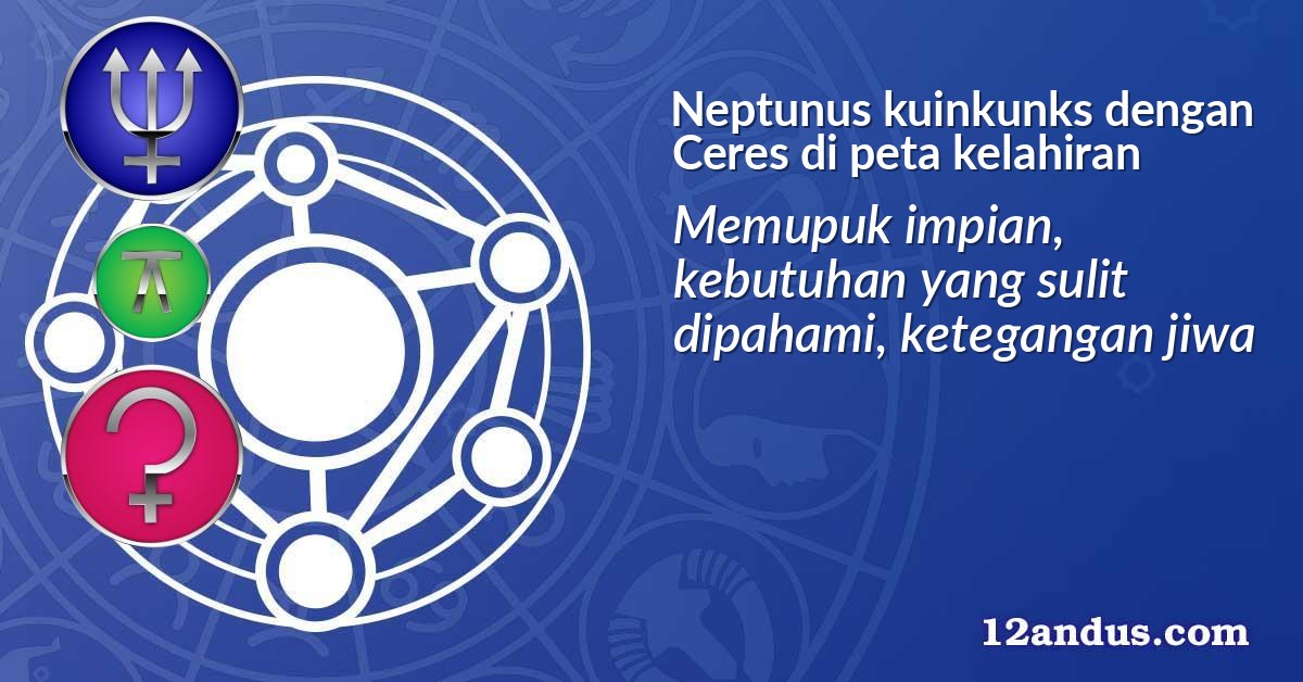 Neptunus kuinkunks dengan Ceres di peta kelahiran