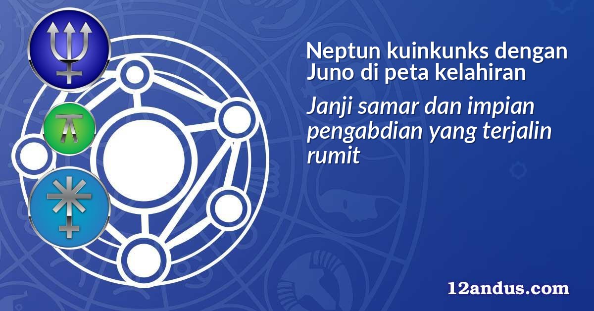 Neptun kuinkunks dengan Juno di peta kelahiran