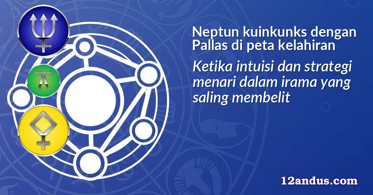 Neptun kuinkunks dengan Pallas di peta kelahiran