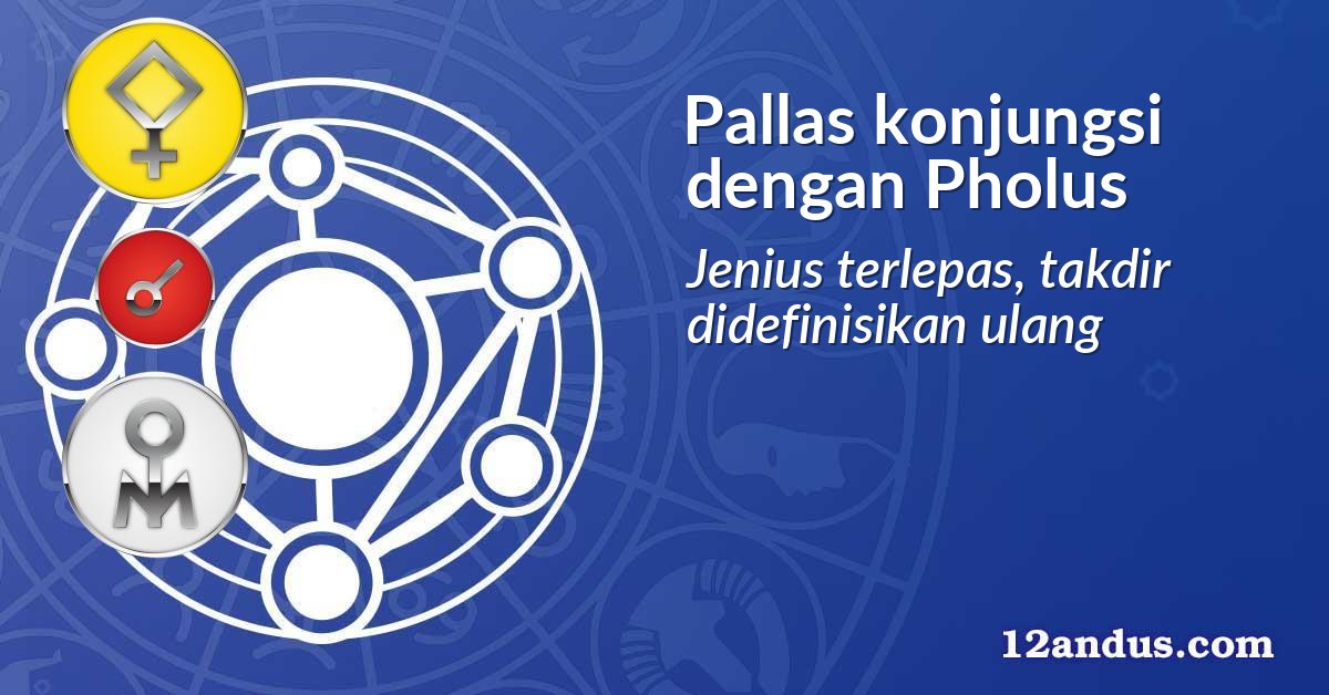 Pallas konjungsi dengan Pholus