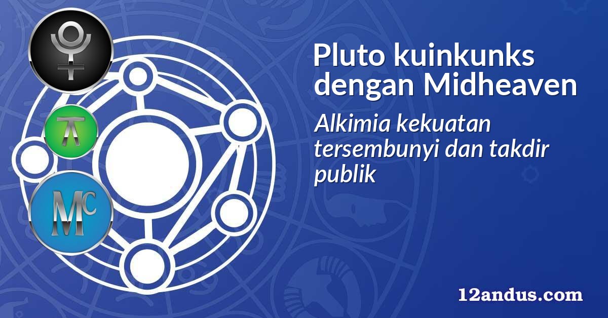 Pluto kuinkunks dengan Midheaven