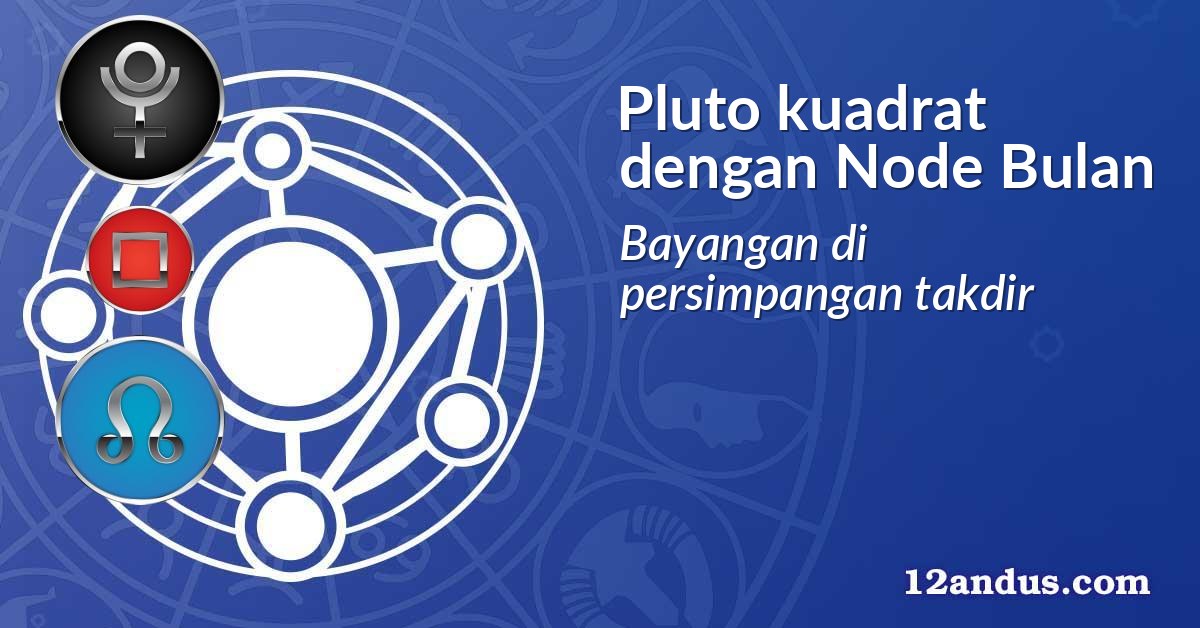 Pluto kuadrat dengan Node Bulan