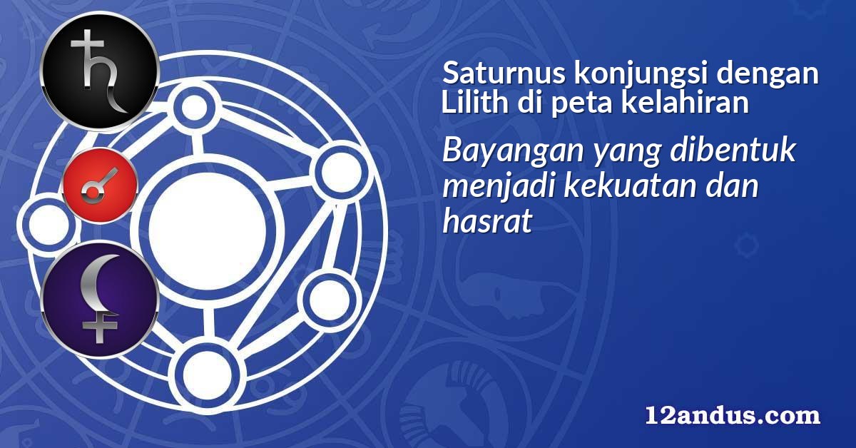 Saturnus konjungsi dengan Lilith di peta kelahiran