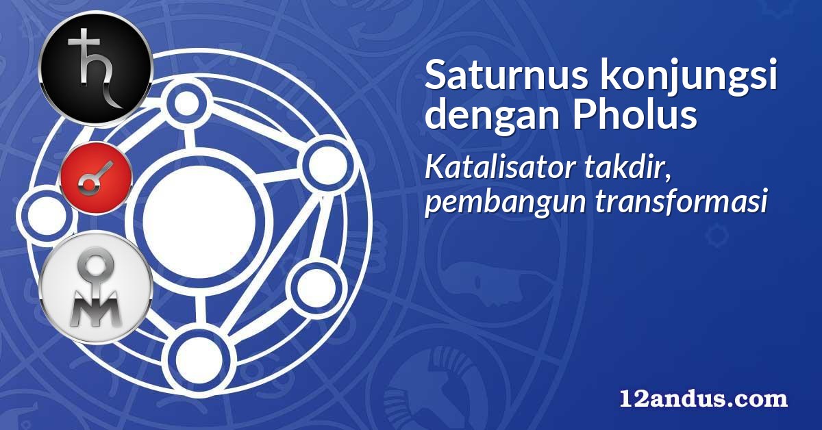 Saturnus konjungsi dengan Pholus