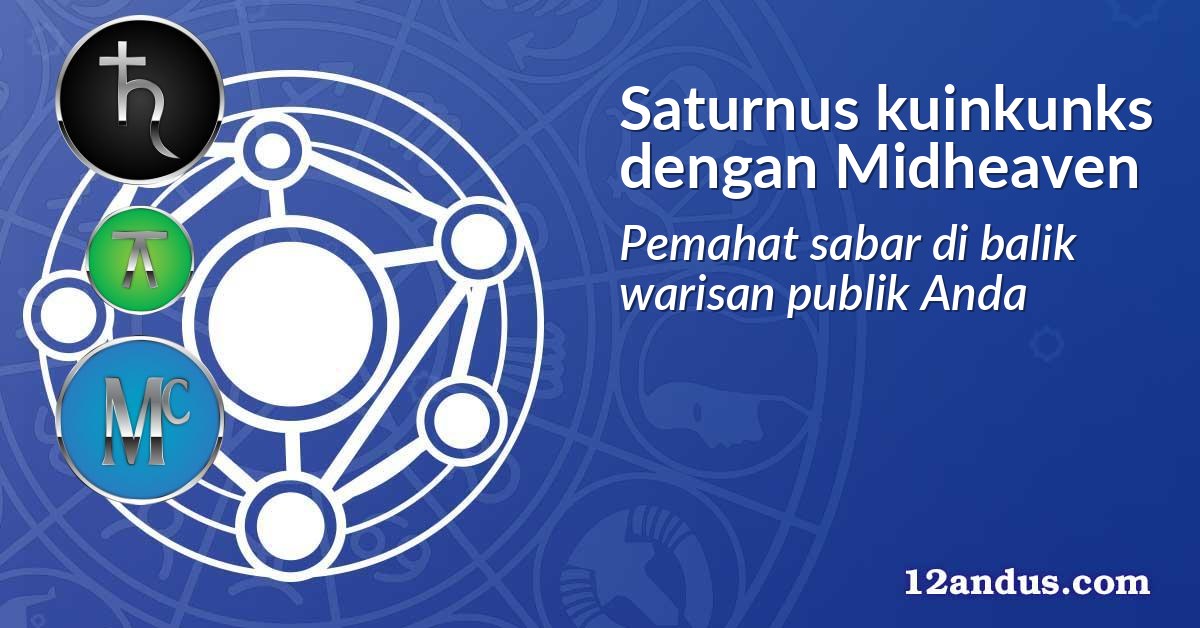 Saturnus kuinkunks dengan Midheaven