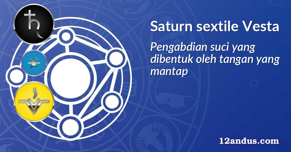 Saturn sextile Vesta