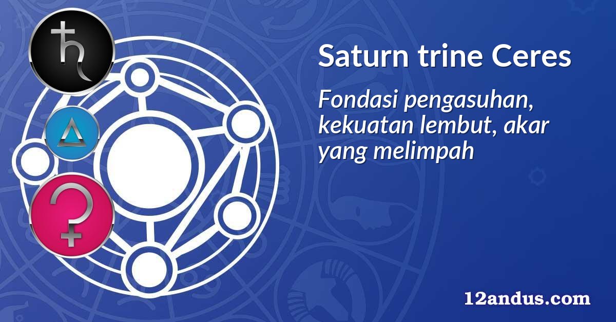 Saturn trine Ceres