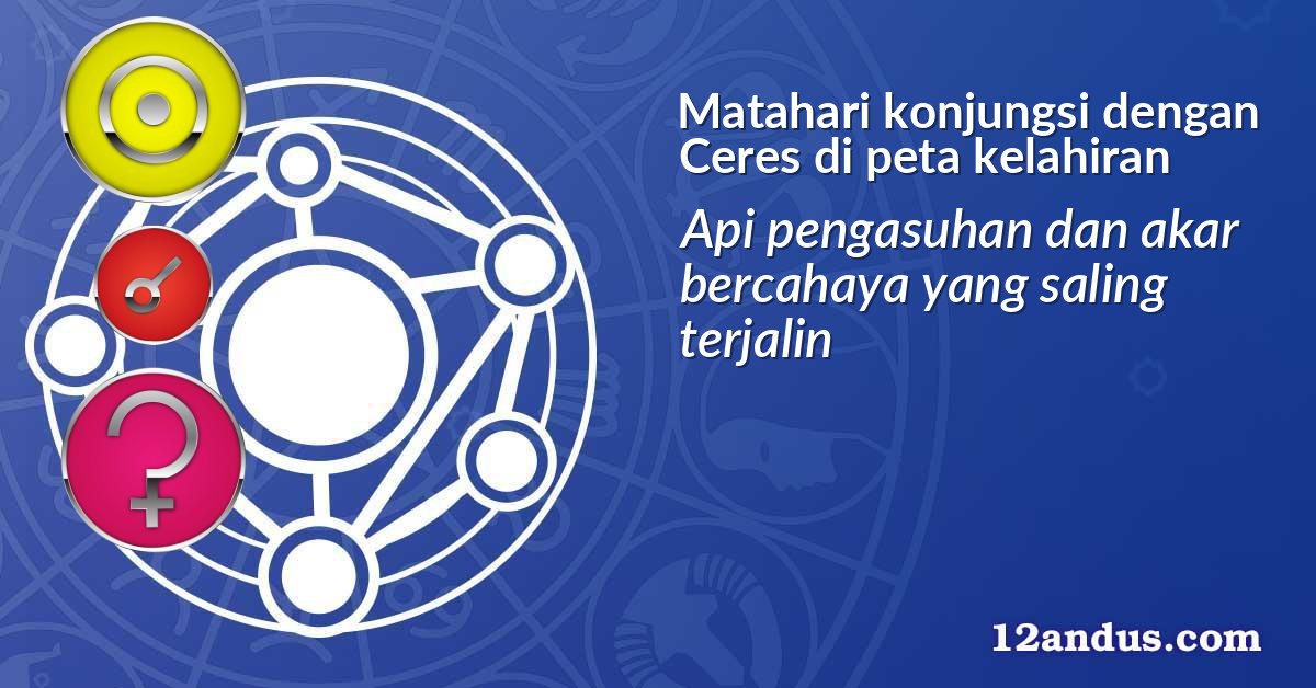 Matahari konjungsi dengan Ceres di peta kelahiran