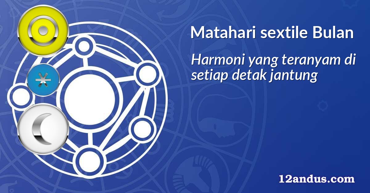 Matahari sextile Bulan