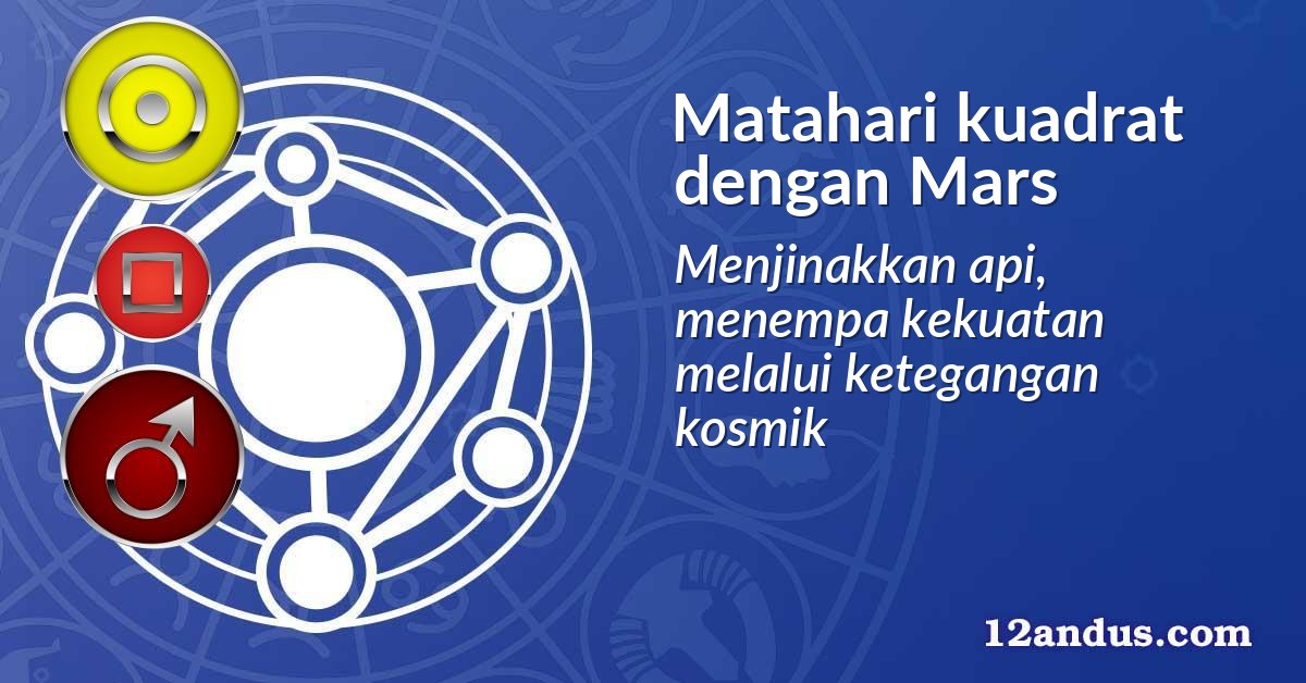 Matahari kuadrat dengan Mars
