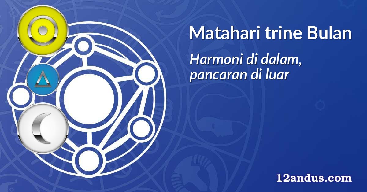 Matahari trine Bulan
