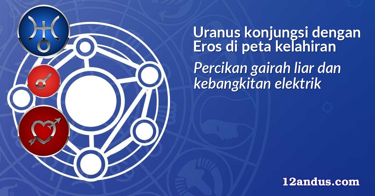 Uranus konjungsi dengan Eros di peta kelahiran