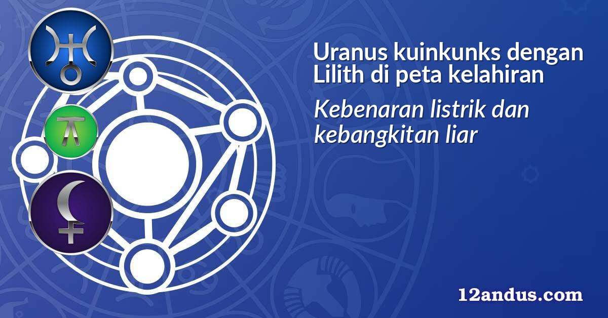 Uranus kuinkunks dengan Lilith di peta kelahiran