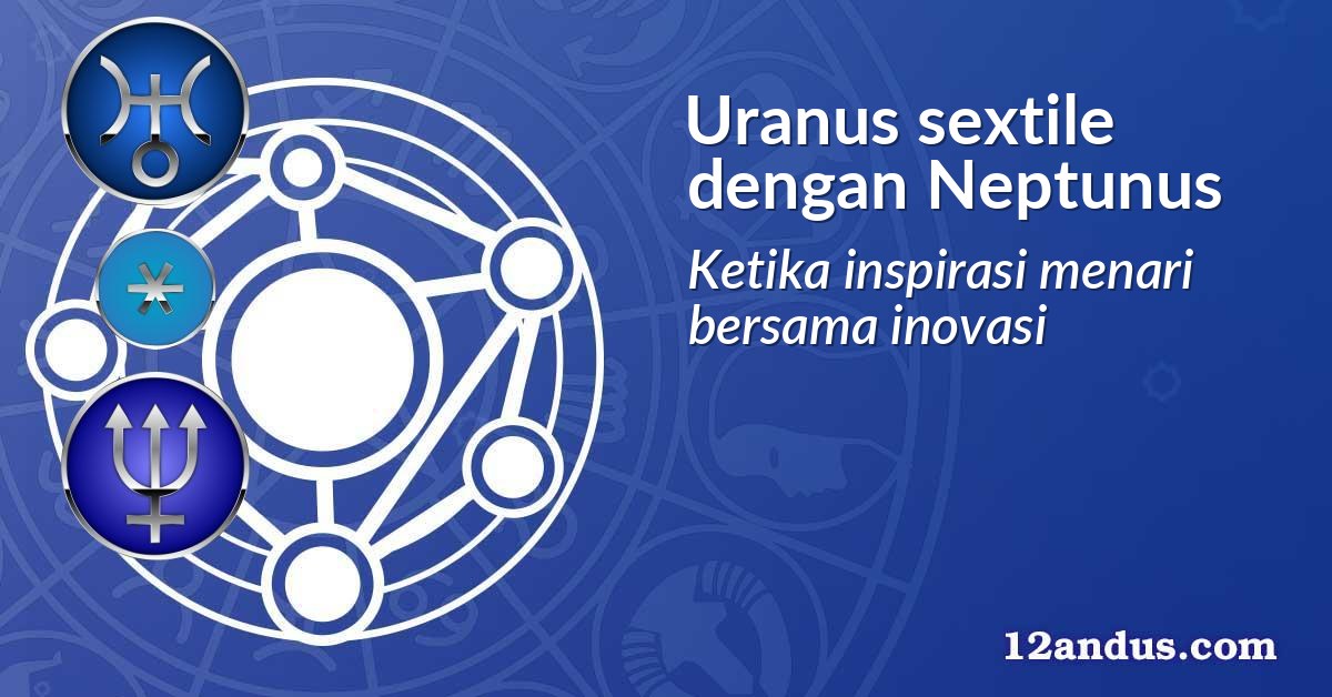 Uranus sextile dengan Neptunus