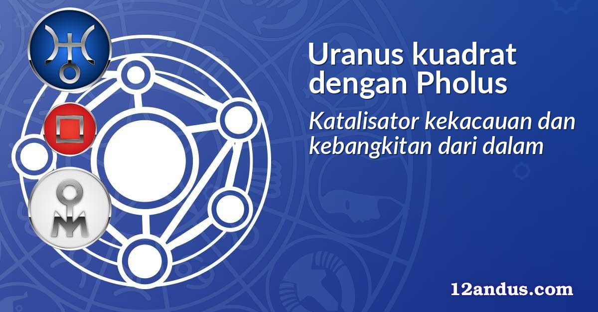 Uranus kuadrat dengan Pholus