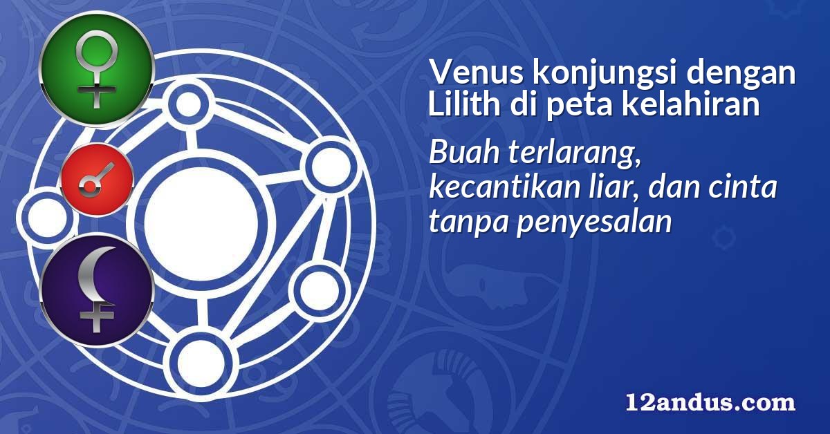 Venus konjungsi dengan Lilith di peta kelahiran