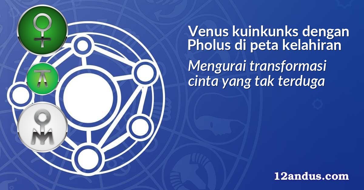 Venus kuinkunks dengan Pholus di peta kelahiran
