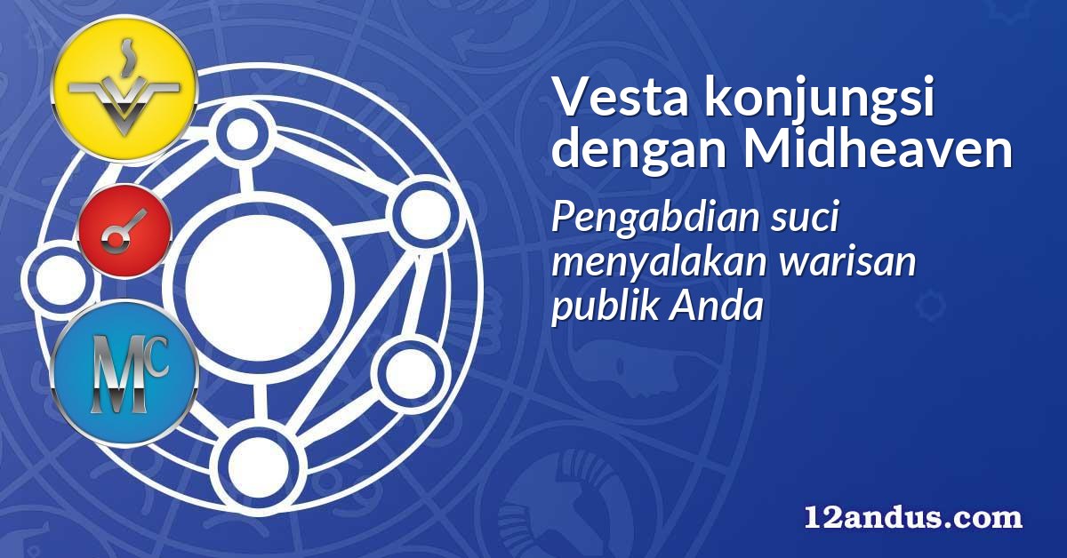 Vesta konjungsi dengan Midheaven