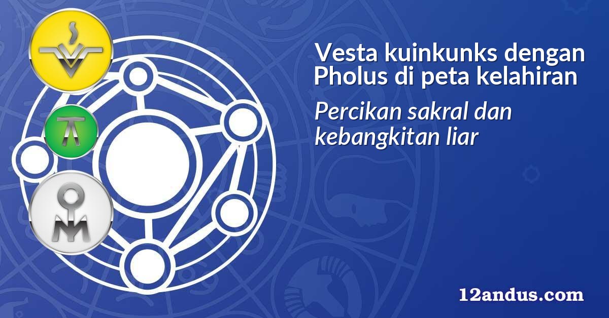 Vesta kuinkunks dengan Pholus di peta kelahiran