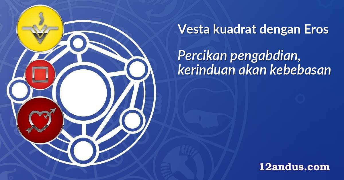 Vesta kuadrat dengan Eros