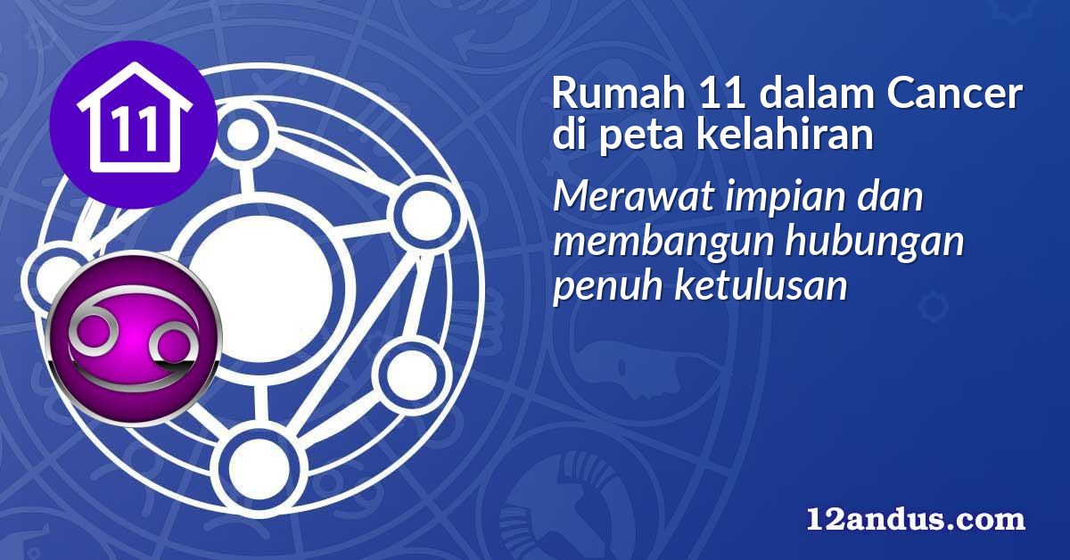 Rumah 11 dalam Cancer di peta kelahiran