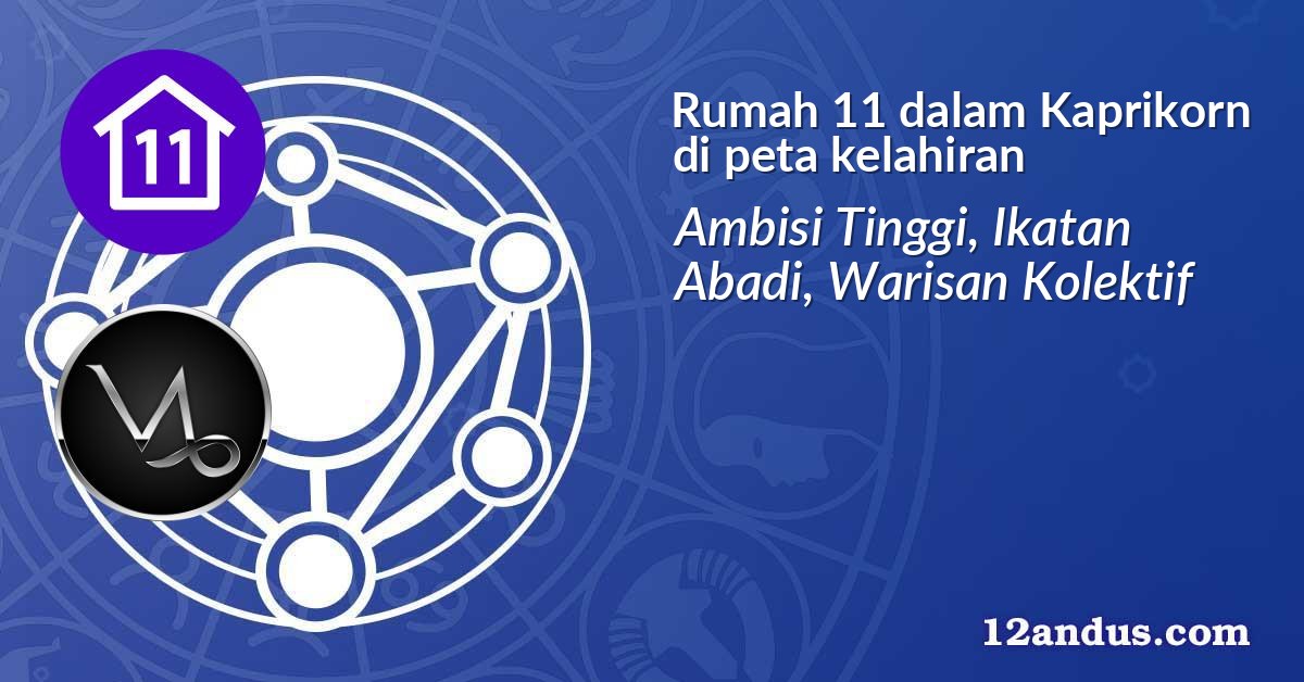 Rumah 11 dalam Kaprikorn di peta kelahiran