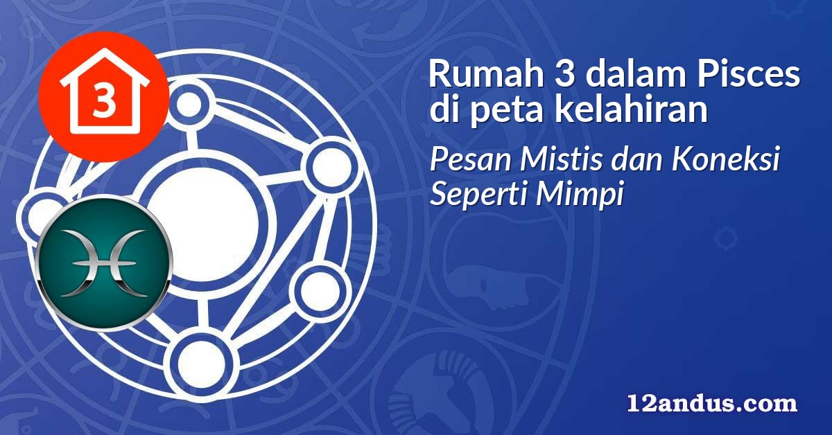 Rumah 3 dalam Pisces di peta kelahiran