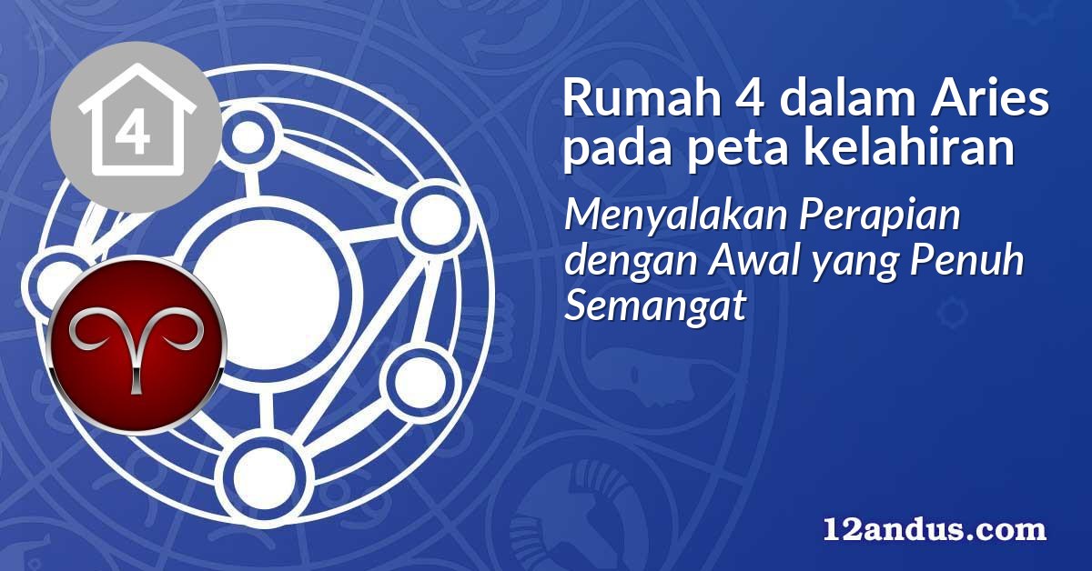 Rumah 4 dalam Aries pada peta kelahiran