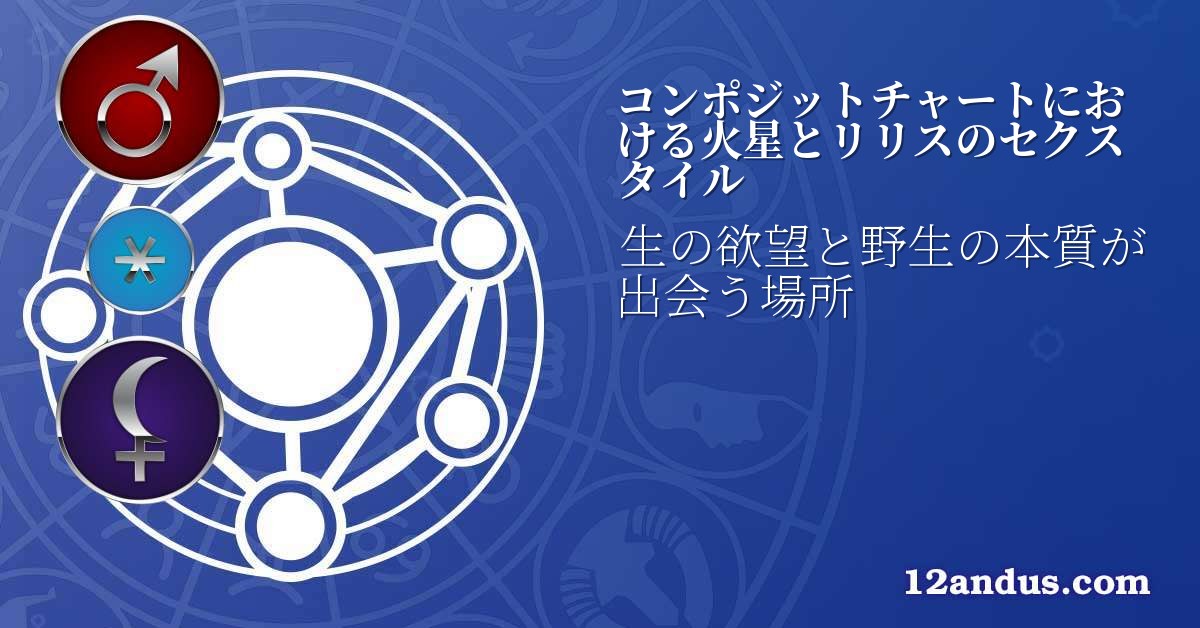 コンポジットチャートにおける火星とリリスのセクスタイル